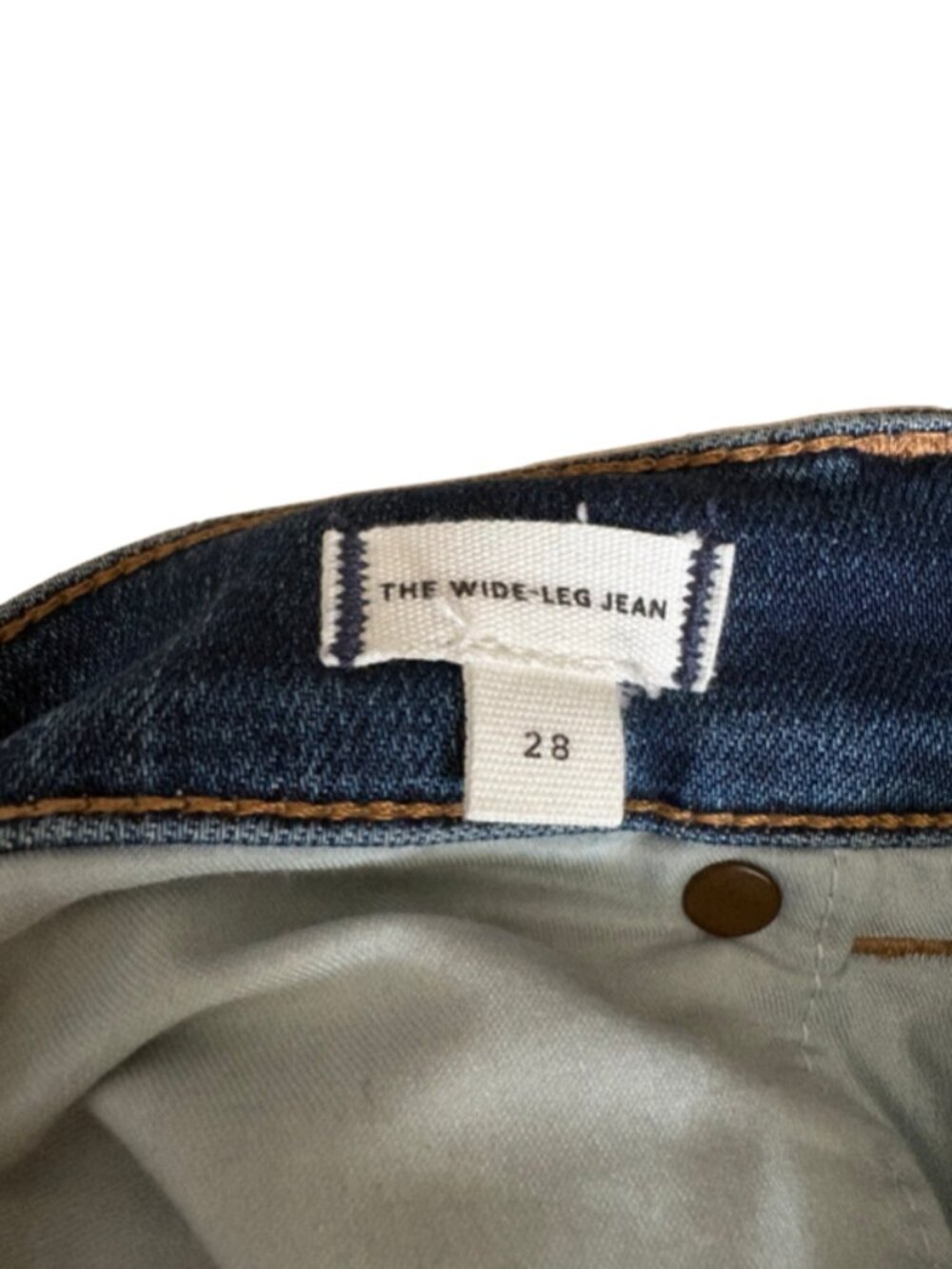 Madewell womens jeans size 28 blue wide leg high rise stretch denim - Picture 5 of 15